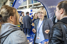 Stoisko Politechniki Rzeszowskiej na targach Edu Salon,