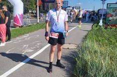 Mariusz Węglarski po biegu na 10 km