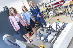 Od lewej: mgr inż. N. Marszałek, dr inż. M. Żyłka, mgr inż. M. Lubas, 